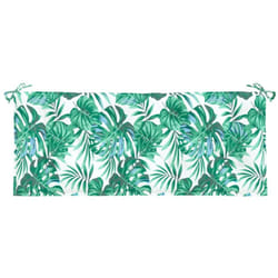 Coussin de banc de jardin motif de feuilles 120x50x7 cm vidaXL