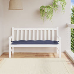 Coussin de banc de jardin bleu marine 150x50x7 cm tissu oxford - Vidaxl