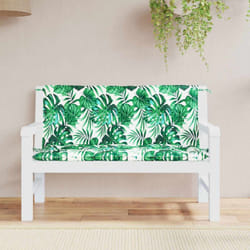 Vidaxl - Coussins de banc de jardin lot de 2 motif de feuilles