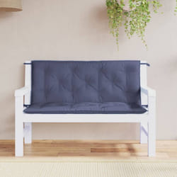Vidaxl - Coussins de banc de jardin lot de 2 bleu marine 120x50x7 cm