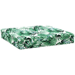 Vidaxl - Coussin de palette à motif de feuilles 60x60x9,5 cm tissu