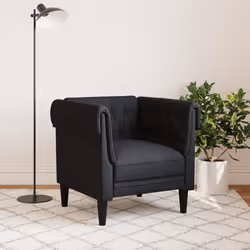 VidaXL 372549 canapé 2 siège(s) Noir