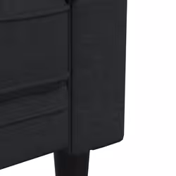VidaXL 372549 canapé 2 siège(s) Noir - Vue supplémentaire 7