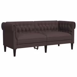 VidaXL 372550, Marron, 2 siège(s), mousse, Polyester, Polywood, Bois, 1825 mm, 745 mm