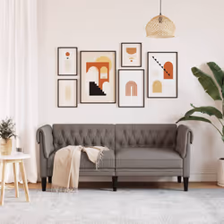 VidaXL 372552 canapé 2 siège(s) Taupe