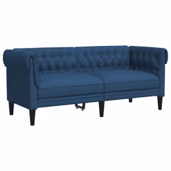 VidaXL 372553, Bleu, 2 siège(s), mousse, Polyester, Polywood, Bois, 1825 mm, 745 mm