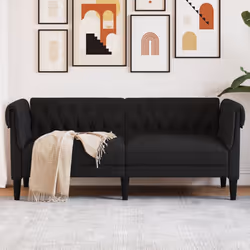 VidaXL 372558 canapé 3 siège(s) Noir