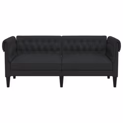 VidaXL 372558 canapé 3 siège(s) Noir - Vue supplémentaire 4