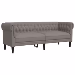 VidaXL 372561, Taupe, 3 siège(s), mousse, Polyester, Polywood, Bois, 2015 mm, 745 mm