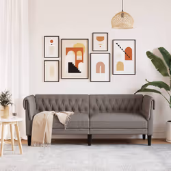 VidaXL 372561 canapé 3 siège(s) Taupe - Vue supplémentaire 3