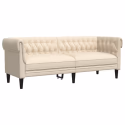 VidaXL 372563, 3 siège(s), mousse, Tissu, Polywood, Bois, 2015 mm, 745 mm, 745 mm