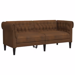 VidaXL 372564, Marron, 3 siège(s), mousse, Polyester, Polywood, Bois, 2015 mm, 745 mm