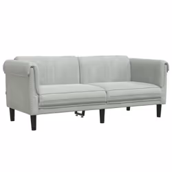 VidaXL 372575, Gris, 2 siège(s), mousse, Polyester, Polywood, Bois, 1820 mm, 770 mm