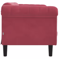 VidaXL 372579 canapé 2 siège(s) Rouge - Vue supplémentaire 5