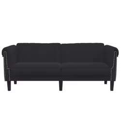 VidaXL 372580 canapé 2 siège(s) Noir - Vue supplémentaire 4