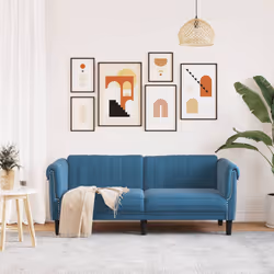 VidaXL 372583 canapé 2 siège(s) Bleu