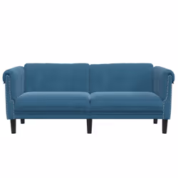 VidaXL 372583 canapé 2 siège(s) Bleu - Vue supplémentaire 4