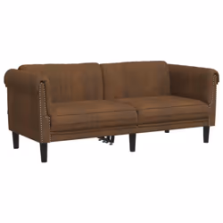 VidaXL 372584, Marron, 2 siège(s), mousse, Simili-cuir, Polywood, Bois, 1820 mm, 770 mm