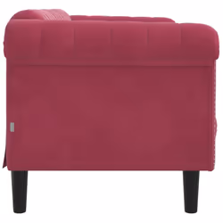 VidaXL 372589 canapé 3 siège(s) Rouge - Vue supplémentaire 5