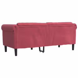 VidaXL 372589 canapé 3 siège(s) Rouge - Vue supplémentaire 6