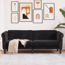 VidaXL 372590 canapé 3 siège(s) Noir