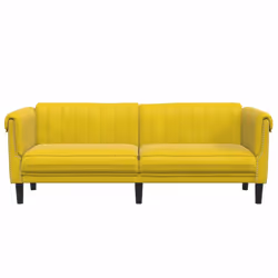 VidaXL 372591 canapé 3 siège(s) Jaune - Vue supplémentaire 4