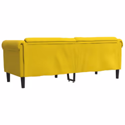 VidaXL 372591 canapé 3 siège(s) Jaune - Vue supplémentaire 6