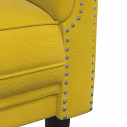 VidaXL 372591 canapé 3 siège(s) Jaune - Vue supplémentaire 7