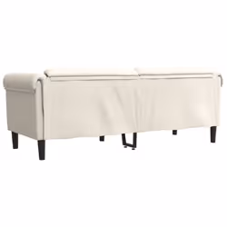VidaXL 372592 canapé 3 siège(s) Crème - Vue supplémentaire 6