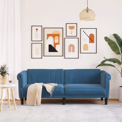 VidaXL 372593 canapé 3 siège(s) Bleu