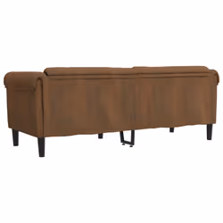 VidaXL 372594 canapé 3 siège(s) Marron - Vue supplémentaire 6