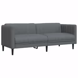 VidaXL 372614, Gris, 3 siège(s), mousse, Polyester, Polywood, Bois, 1930 mm, 765 mm