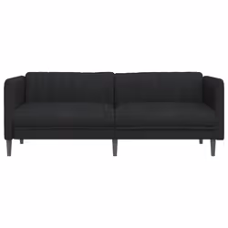 VidaXL 372615 canapé 3 siège(s) Noir - Vue supplémentaire 4