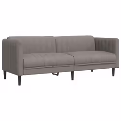 VidaXL 372618, Taupe, 3 siège(s), mousse, Polyester, Polywood, Bois, 1930 mm, 765 mm