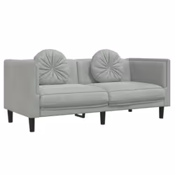 VidaXL 372632, Gris, 2 siège(s), Polyester, Polywood, Bois, 1735 mm, 770 mm, 700 mm