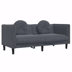 VidaXL 372633, Gris, 2 siège(s), Polyester, Polywood, Bois, 1735 mm, 770 mm, 700 mm