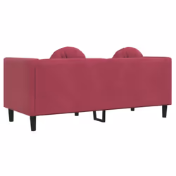 VidaXL 372636 canapé 2 siège(s) Rouge - Vue supplémentaire 6