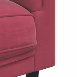 VidaXL 372636 canapé 2 siège(s) Rouge - Vue supplémentaire 7