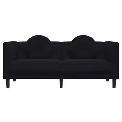 VidaXL 372637 canapé 2 siège(s) Noir - Vue supplémentaire 4
