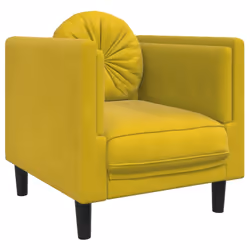 VidaXL 372638, Jaune, 2 siège(s), Polyester, Polywood, Bois, 1735 mm, 770 mm, 700 mm