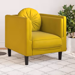 VidaXL 372638 canapé 2 siège(s) Jaune