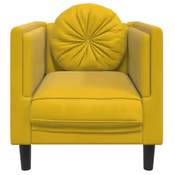 VidaXL 372638 canapé 2 siège(s) Jaune - Vue supplémentaire 4