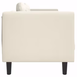VidaXL 372639 canapé 2 siège(s) Crème - Vue supplémentaire 5
