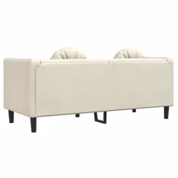 VidaXL 372639 canapé 2 siège(s) Crème - Vue supplémentaire 6
