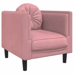 VidaXL 372645, Rose, 3 siège(s), Polyester, Polywood, Bois, 1935 mm, 770 mm, 700 mm