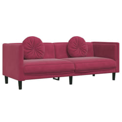 VidaXL 372646 canapé 3 siège(s) Rouge