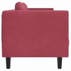 VidaXL 372646 canapé 3 siège(s) Rouge - Vue supplémentaire 5