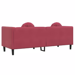 VidaXL 372646 canapé 3 siège(s) Rouge - Vue supplémentaire 6