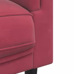 VidaXL 372646 canapé 3 siège(s) Rouge - Vue supplémentaire 7