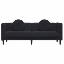 VidaXL 372647 canapé 3 siège(s) Noir - Vue supplémentaire 4
